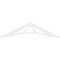 Ekena Millwork Pitch Stanford Architectural Grade PVC Gable Pediment, 72"W x 18"H x 1"P (6/12) GPP072X018X100STA - alternate 2